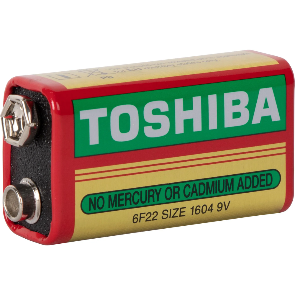 Bateria Zinco 9v 6F22KG Toshiba