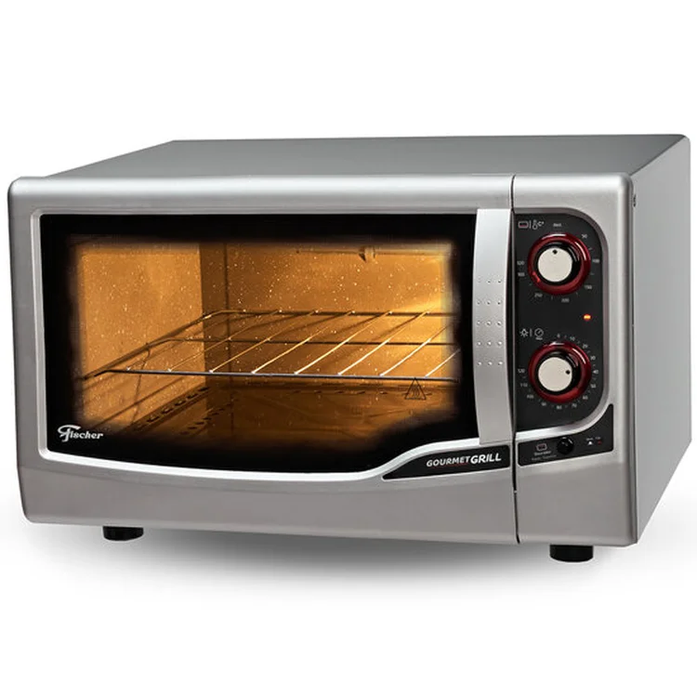 Forno Elétrico Fischer Gourmet Grill, Autolimpante, 44 Litros, Prata