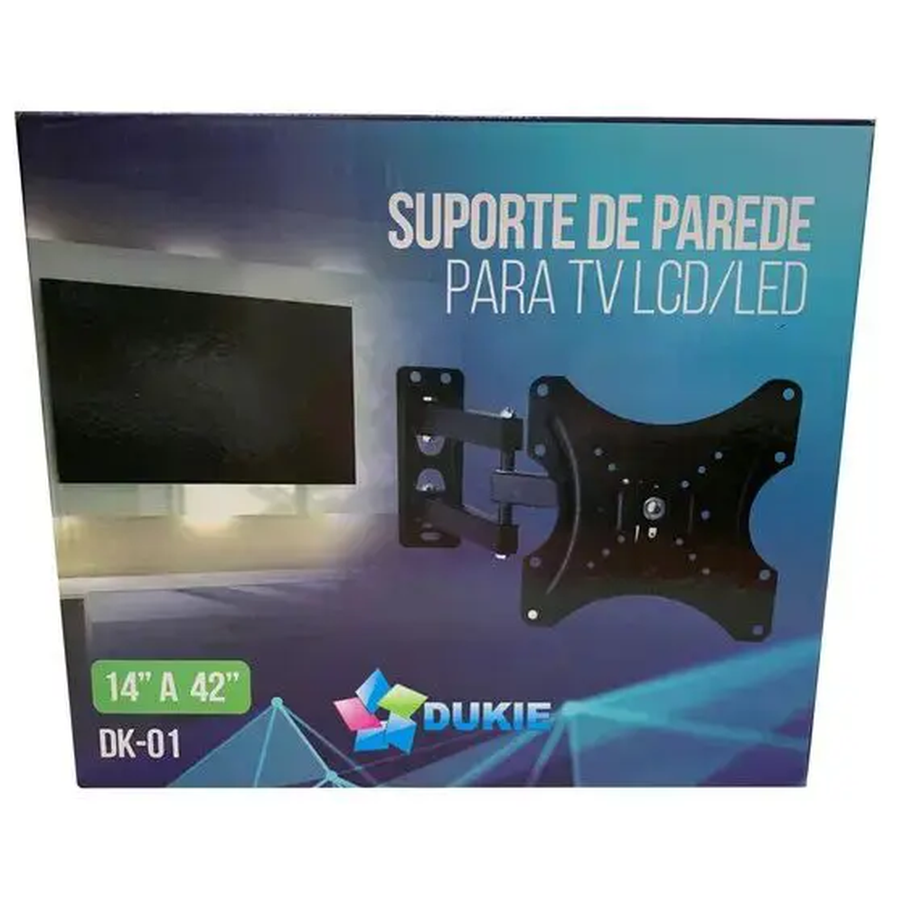 Suporte para tv led lcd articulado dk-01 14 a 42 polegadas