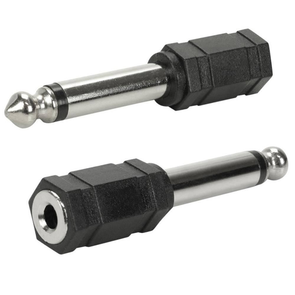 Adaptador de Áudio P10 para P2, MD9, Preto