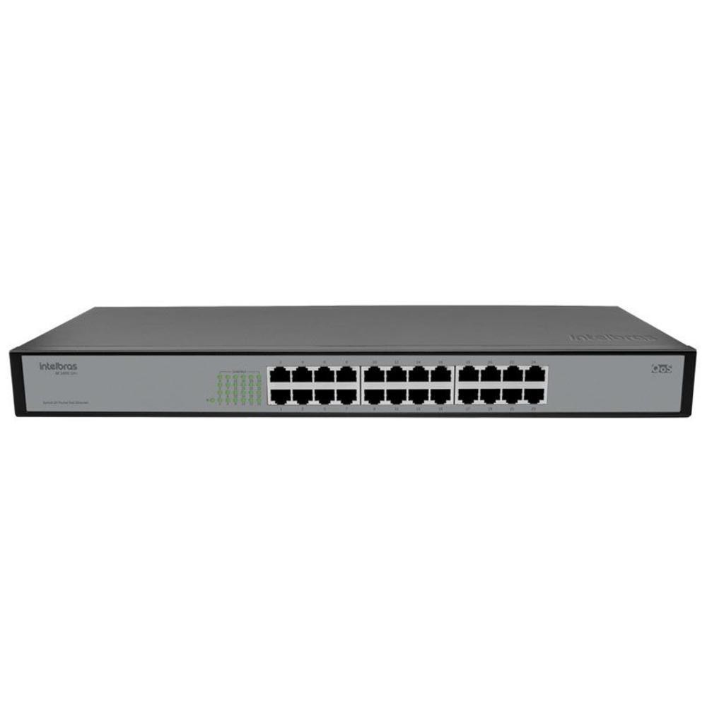 Switch Fast Intelbras Inet 4760034 Sf2400 Qr+ 24p Fast Qos Rack 10/100 Mbp