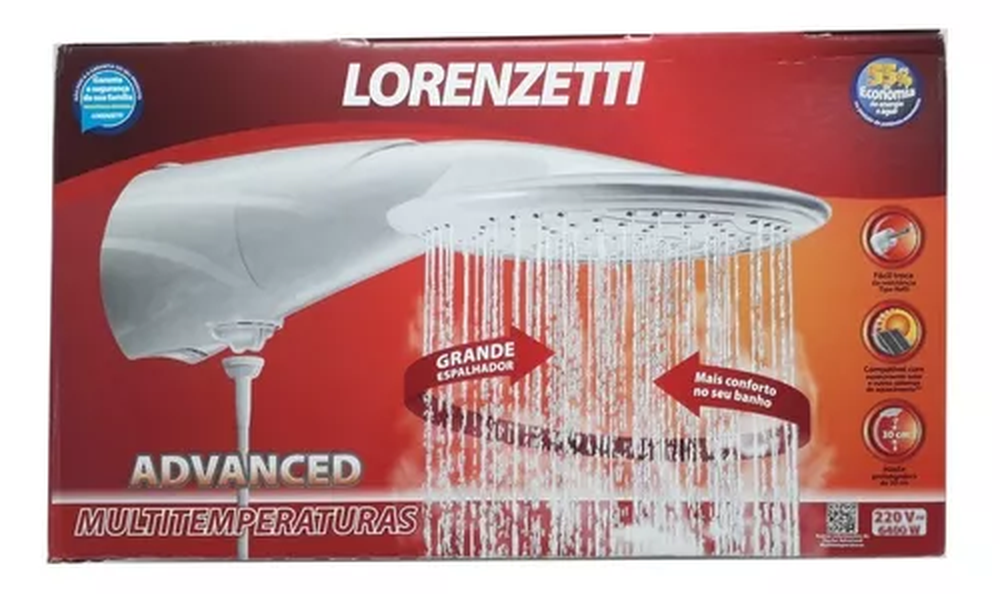 Chuveiro Ducha Advanced Mult.7500w 220v Lorenzetti 