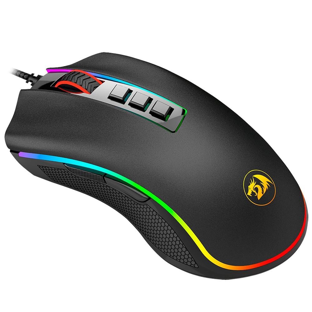 Mouse Gamer Redragon Cobra, Chroma RGB, 12400DPI, 7 Botões, Preto - M711