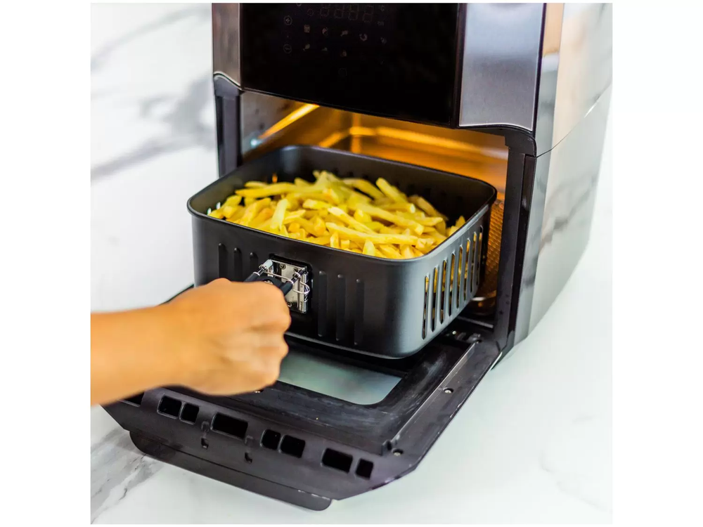 Fritadeira Elétrica sem Óleo/Air Fryer Britânia - Oven BFR2100 Preta 12L com Timer 220V            