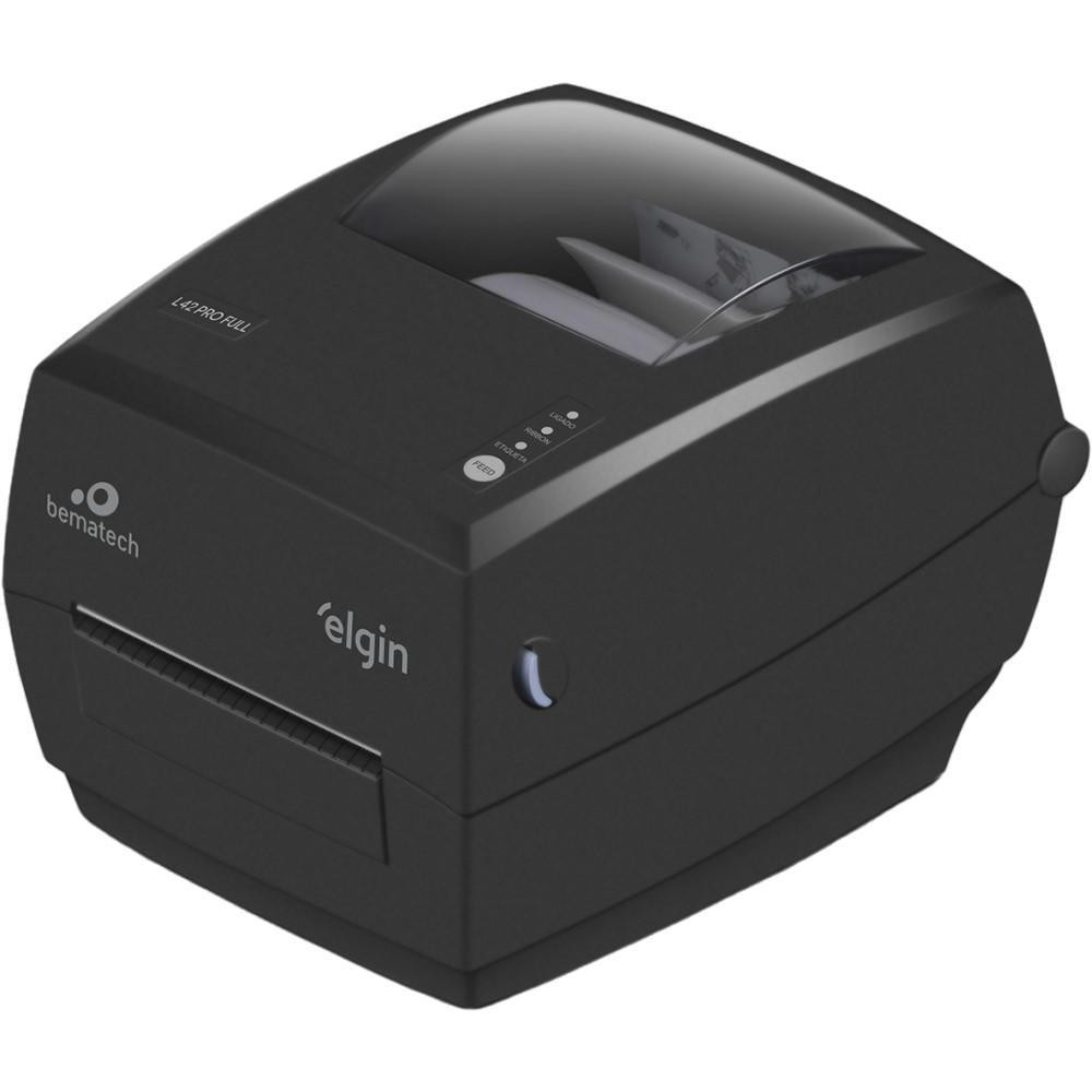 Impressora Termica Para Etiquetas Elgin L42 Pro Full, USB, Ethernet E Serial - Preta