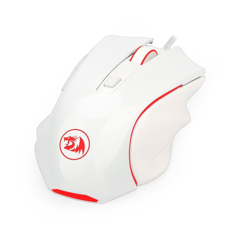 Mouse Gamer Redragon Nothosaur M606W, 3200DPI, Com LED, Branco 