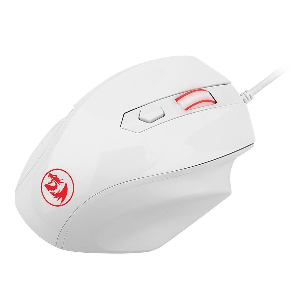Mouse Gamer Redragon Tiger 2 Led Vermelho 3200dpi Branco