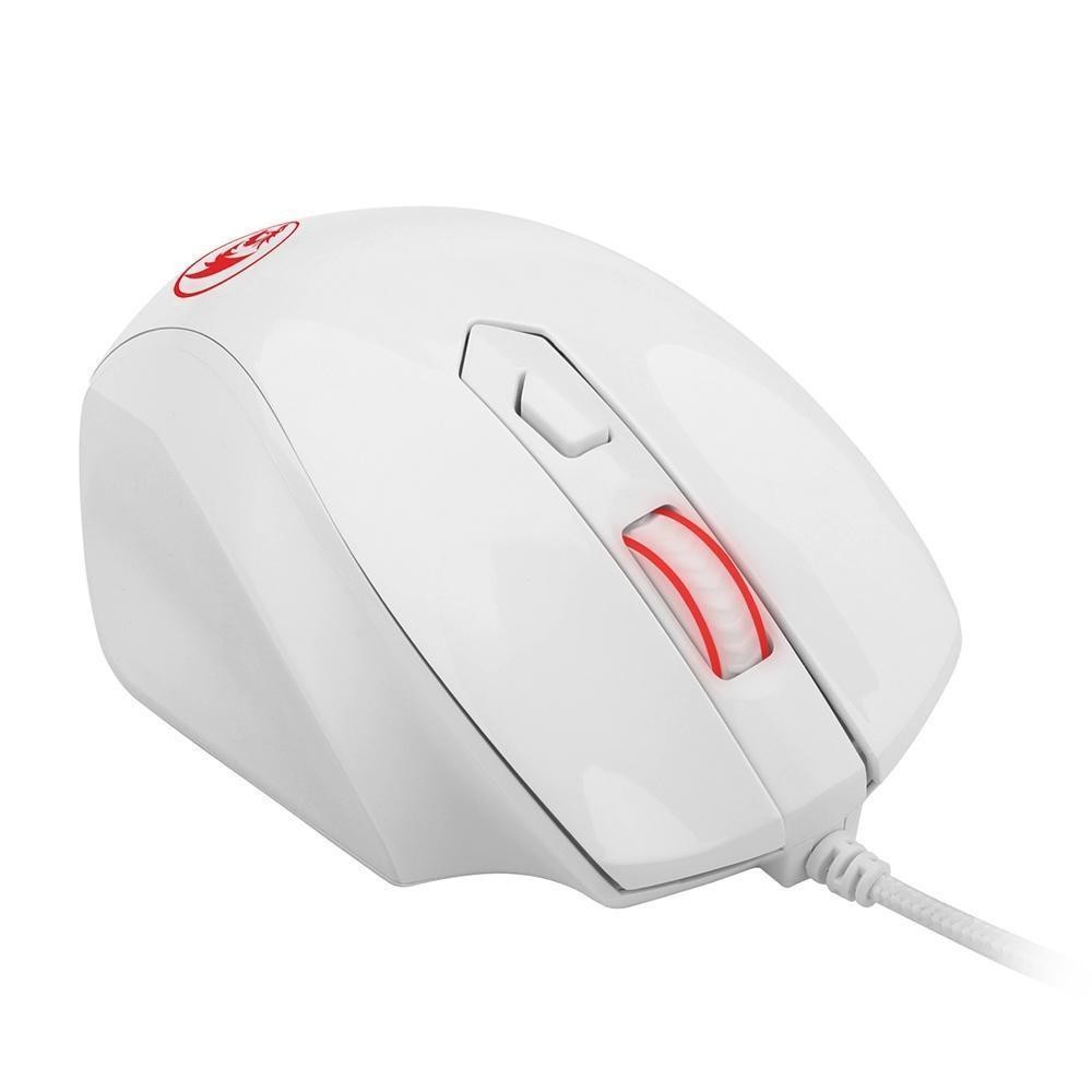 Mouse Gamer Redragon Tiger 2 Led Vermelho 3200dpi Branco