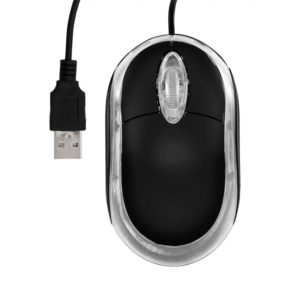 Mouse Pixxo Mol033, USB, 1200DPI, Preto