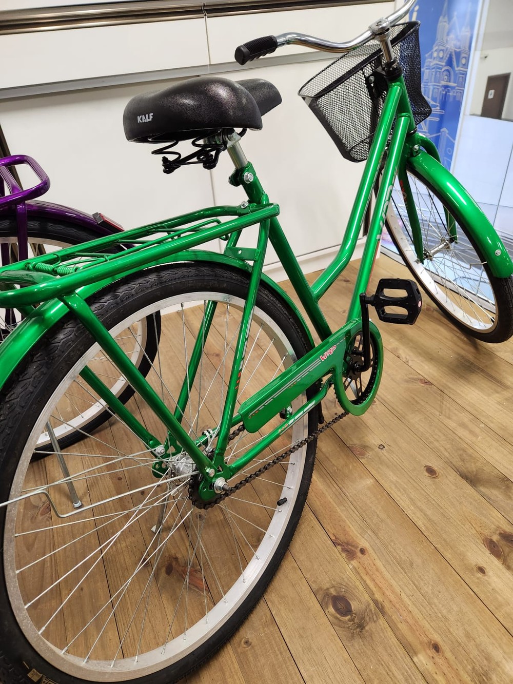 Bicicleta Aro 26 Verona Contra Pedal Verde Gel WRP