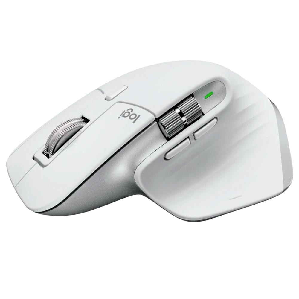 Mouse Sem Fio Logitech MX Master 3S, 8000 DPI, Bluetooth, USB, para Uso em Qualquer Superfície, Clique Silencioso, Cinza