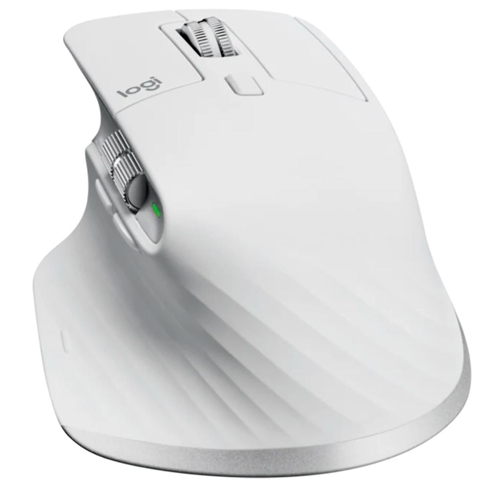 Mouse Sem Fio Logitech MX Master 3S, 8000 DPI, Bluetooth, USB, para Uso em Qualquer Superfície, Clique Silencioso, Cinza