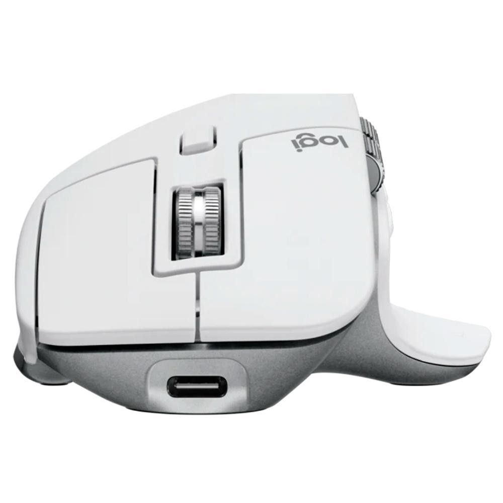 Mouse Sem Fio Logitech MX Master 3S, 8000 DPI, Bluetooth, USB, para Uso em Qualquer Superfície, Clique Silencioso, Cinza