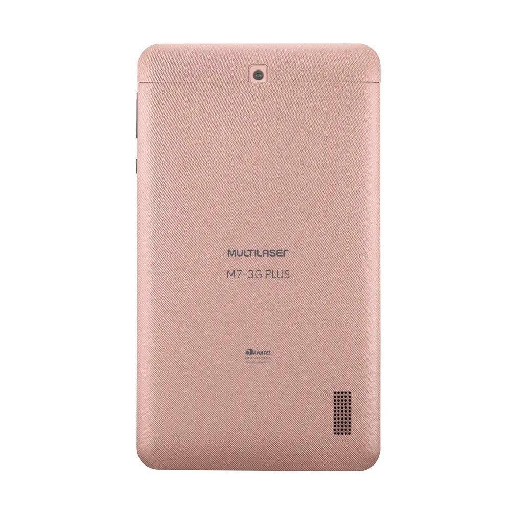 Tablet Multi M7 Plus 3G, Dual Chip, Quad Core, 1GB Ram, HD 16GB, Tela 7 Polegadas, Rosa - NB305