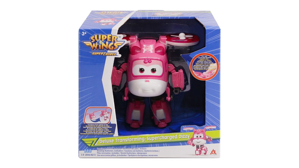 Super Wings Transformável Deluxe Supercharged Dizzy Multikids BR1903