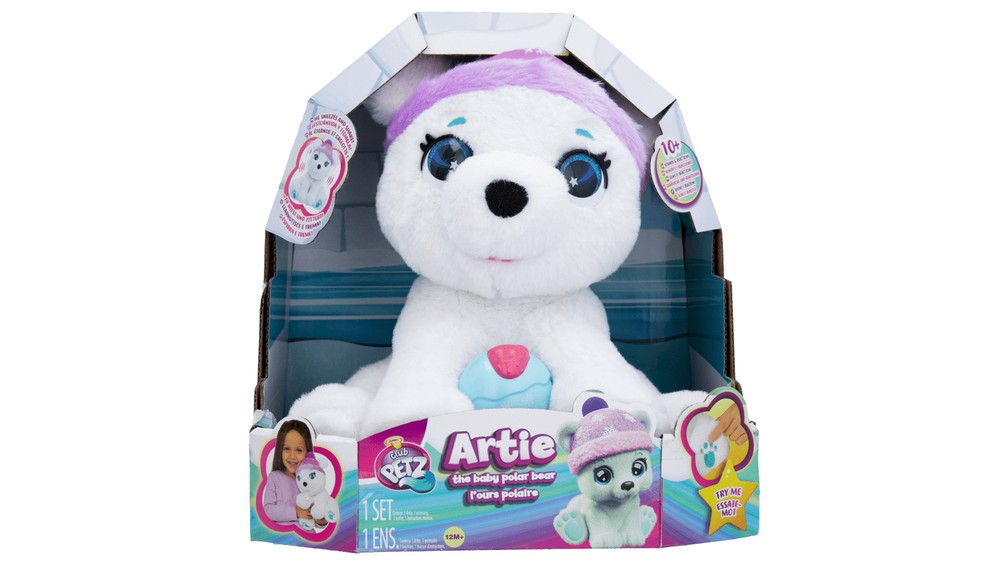 Pelúcia Urso Polar Club Petz Artie com Mecanismo Multikids BR1869