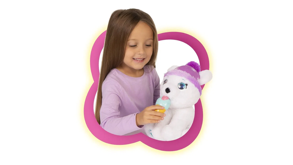 Pelúcia Urso Polar Club Petz Artie com Mecanismo Multikids BR1869