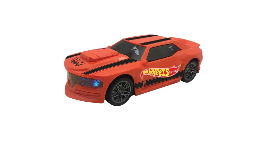 Hot Wheels Carro Flash Laranja com Luz e Som Multikids BR1824