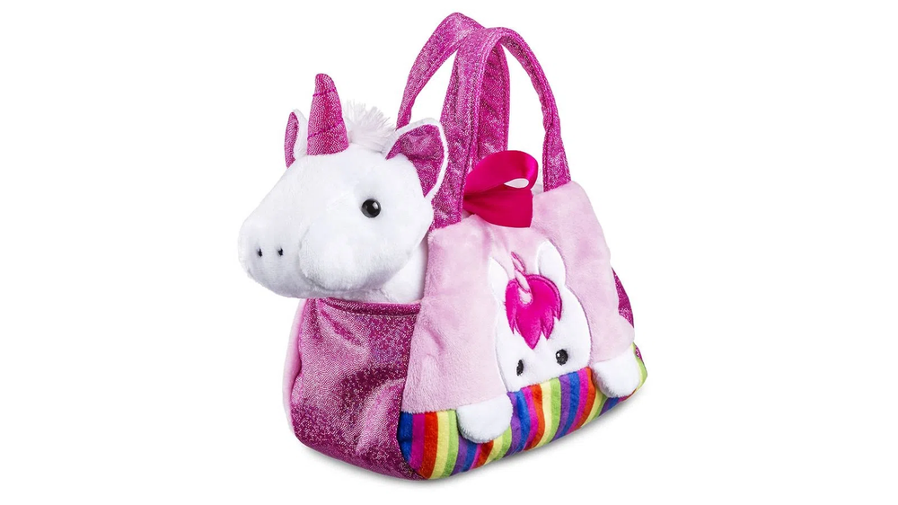 Pelúcia Cutie Handbags Unicórnio Rosa Multikids BR1711