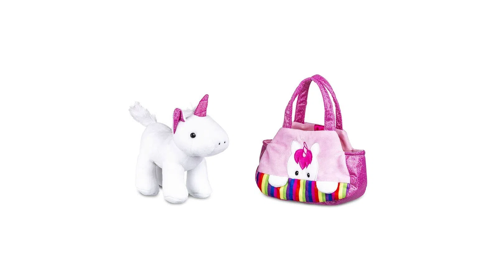 Pelúcia Cutie Handbags Unicórnio Rosa Multikids BR1711