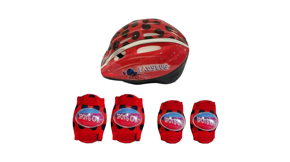 Kit de Proteção Miraculous Ladybug com Capacete Multikids BR1630