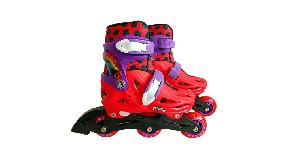   Patins Inline 2 em 1 Tam 31-34 Miraculous Ladybug Multikids BR1628