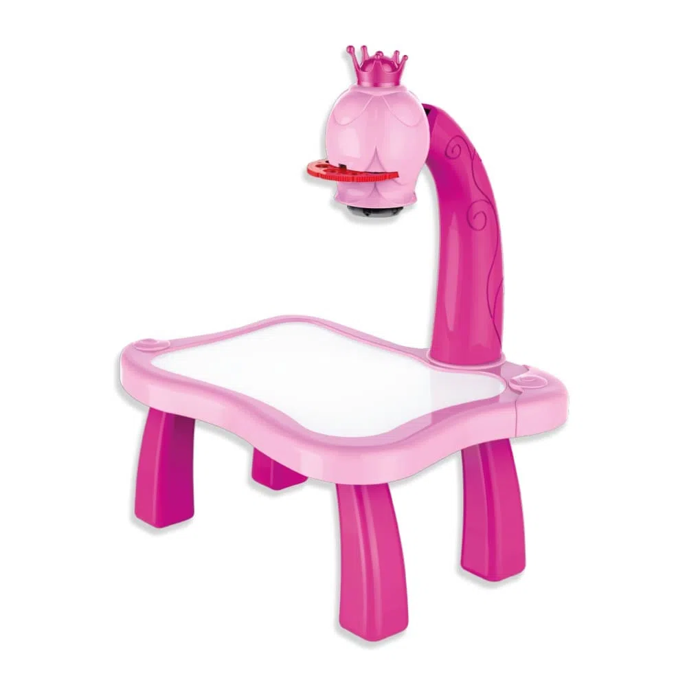 Mesa Projetora Para Desenhar Rosa Play e Learn Multikids - BR1601