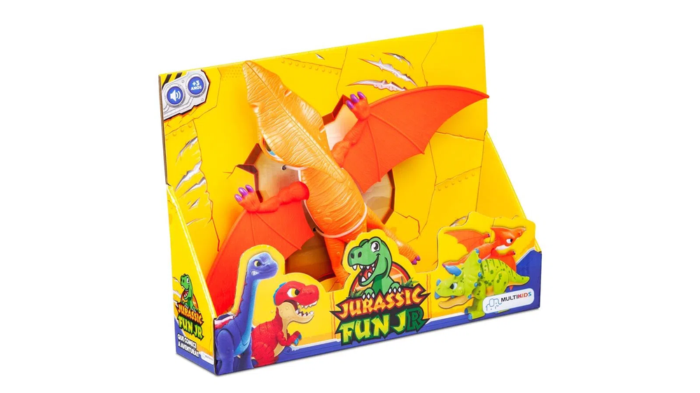 Jurassic Fun Junior Pterodáctilo Com Som Multikids BR1471