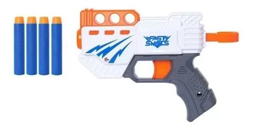 Lançador De Dardos X-target Pistol Com 4 Dardos Multikids BR1457