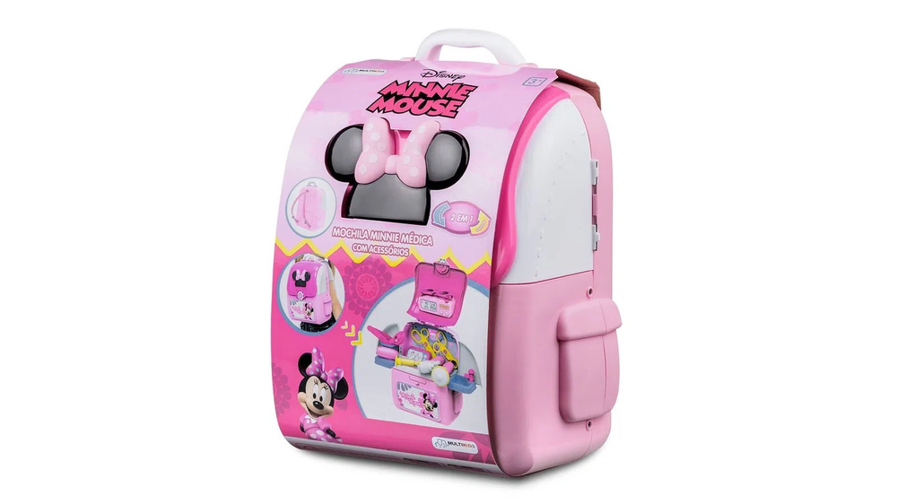 Mochila Kit Play Set Minnie Médico Multikids BR1297