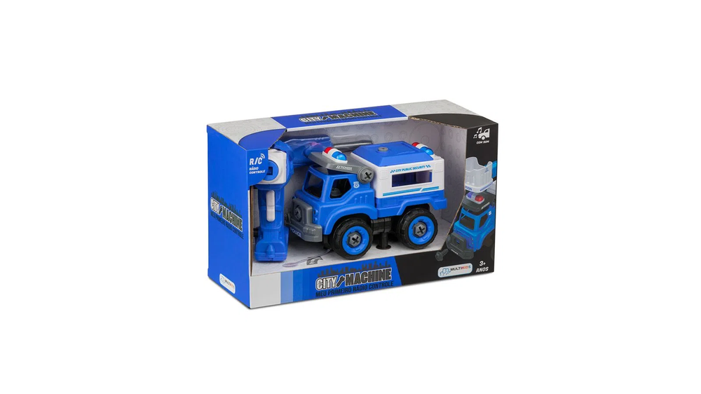  City Machine Caminhão de Transporte Policial Multikids BR1084