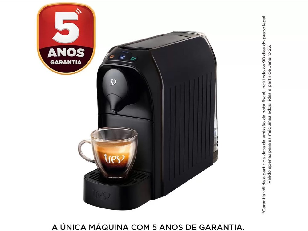 Cafeteira Espresso TRES 3 Corações Passione Preto - 220V
