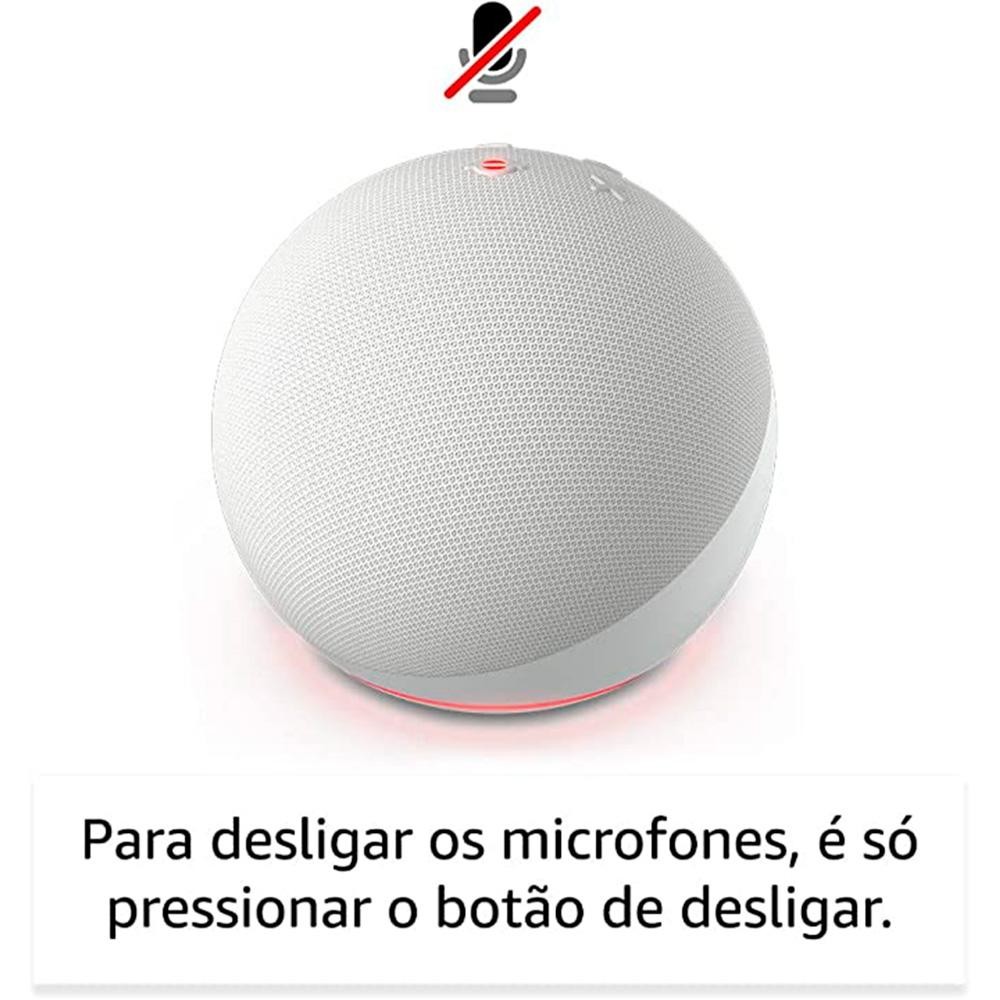 Echo Dot 5ª Geração Smart Speaker com Alexa Branca