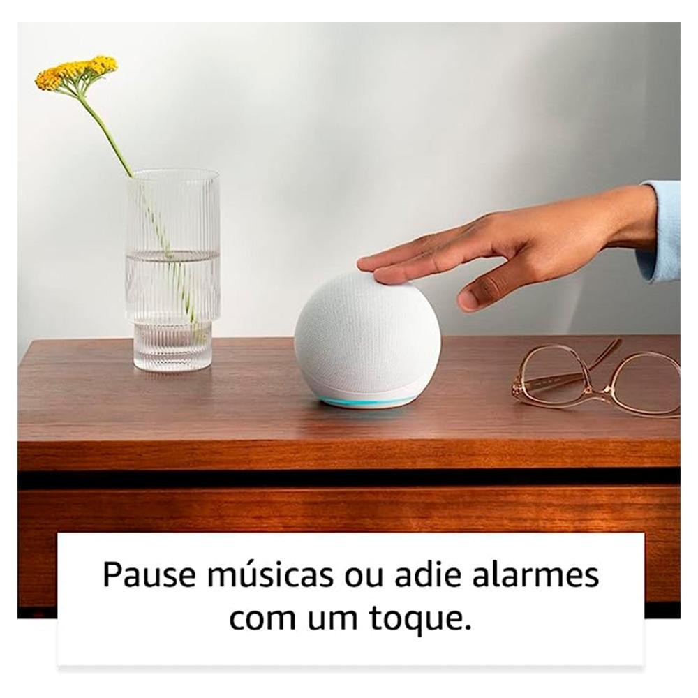 Echo Dot 5ª Geração Smart Speaker com Alexa Branca