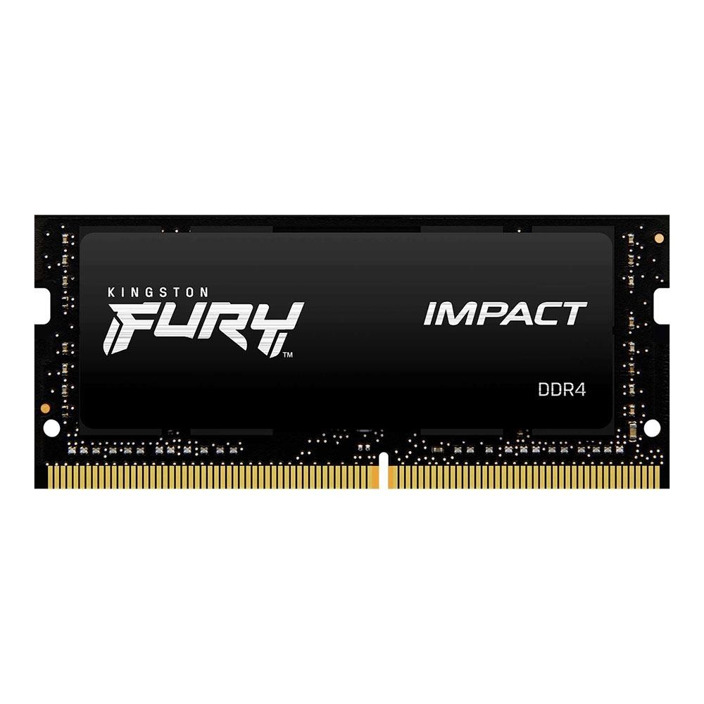 Memória Kingston Fury Impact, 16GB, 3200MHz, DDR4, 12V Para Notebook KF432S20IB16