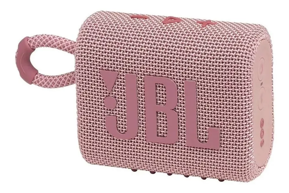 Caixa de som Bluetooth JBL GO3 Rosa