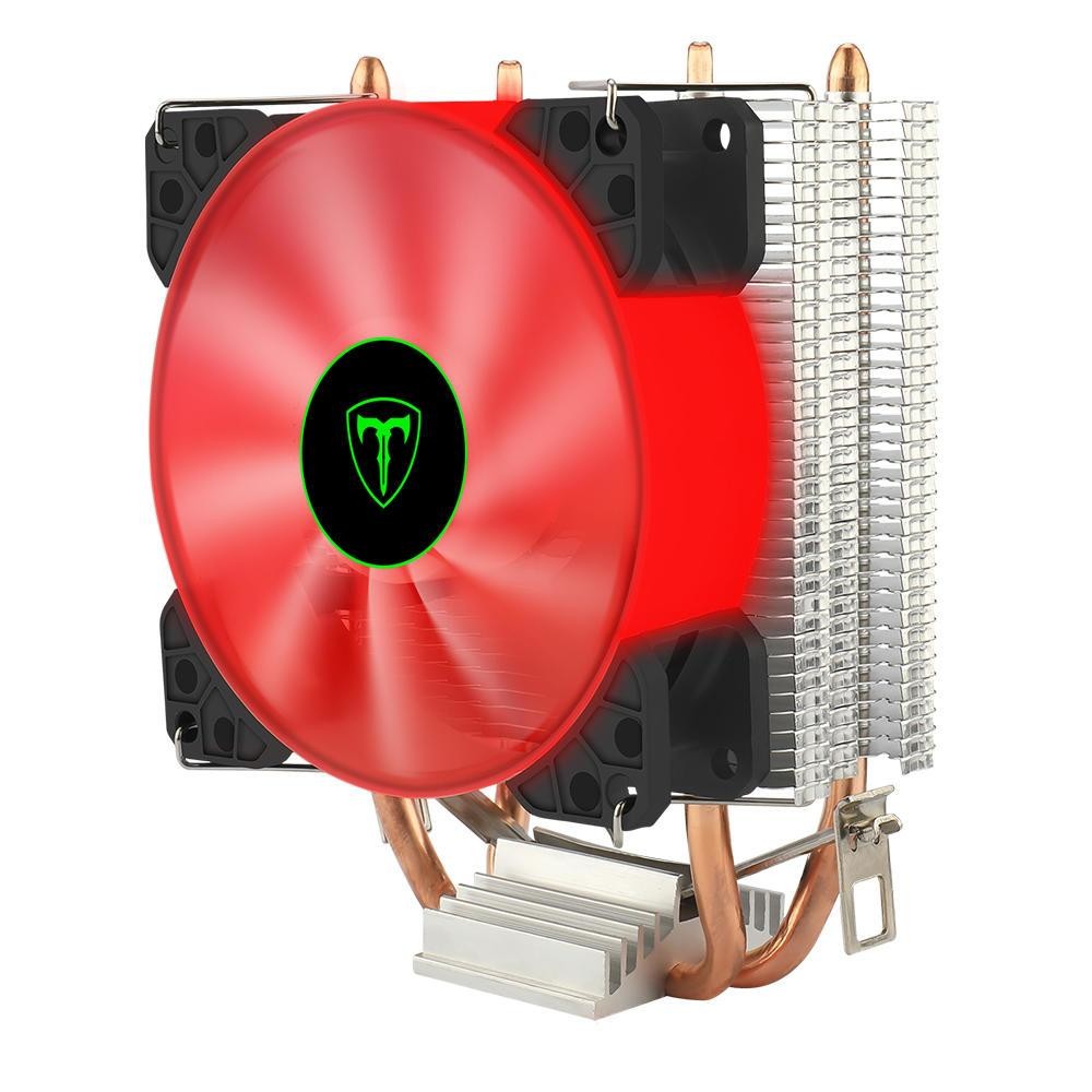 Cooler Para Processador T-Dagger, LED Vermelho, Intel e AMD, 90mm, 2 Heat Pipes, TDP 80W, 48CFM - T-GC9109 R