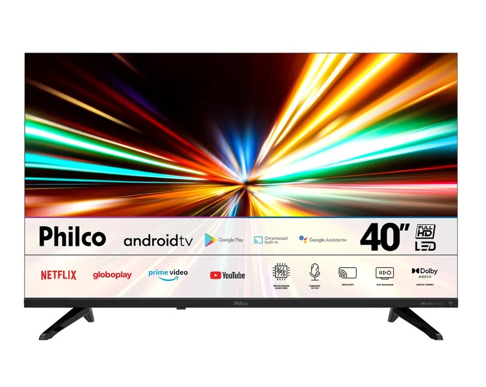 Smart TV Philco 40 Android TV FullHD HDR Led PTV40E30AGSF