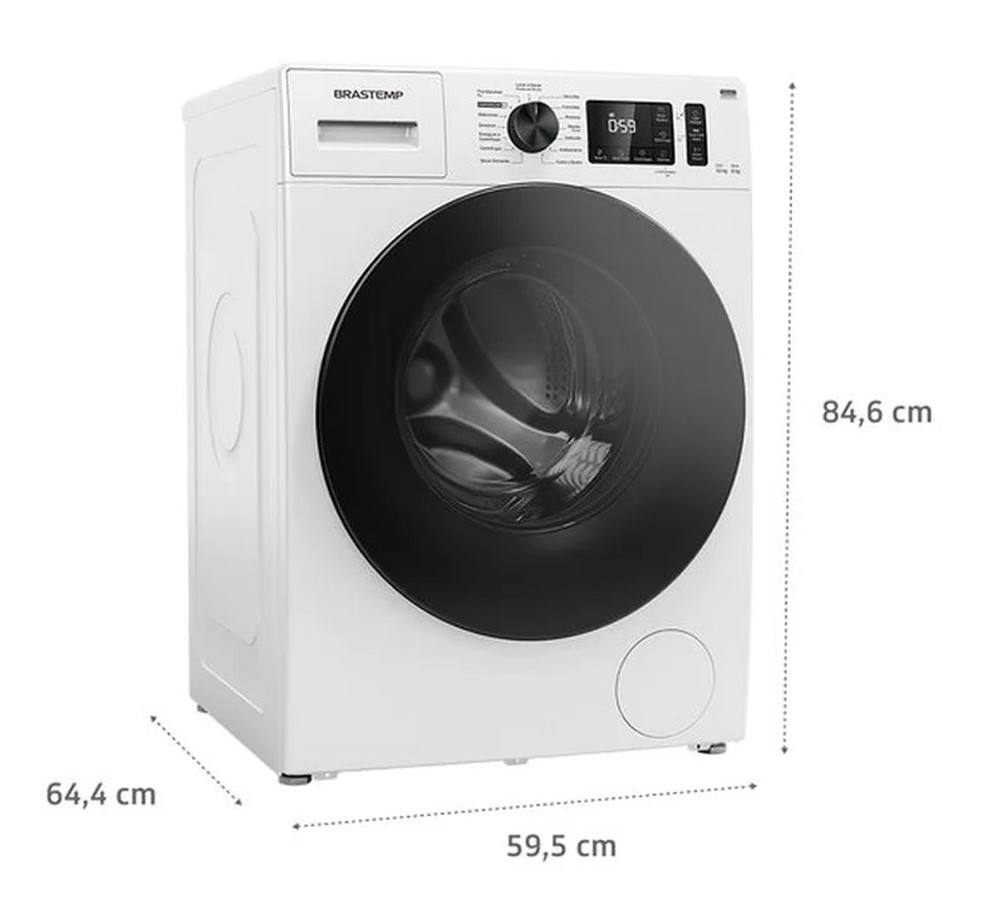 Lava e Seca Brastemp 10kg/6kg com Smart Sensor, Branca - BNO10AB 220V