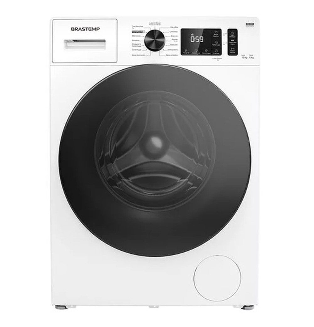 Lavadora e Secadora Brastemp 10kg/6kg com Smart Sensor, Branca - BNO10AB 220V