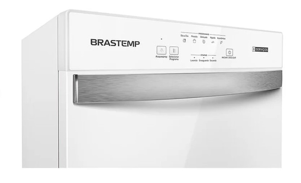 Lava-Louças Brastemp, 8 Serviços de Lavagem, Branca - BLF08BB 220V