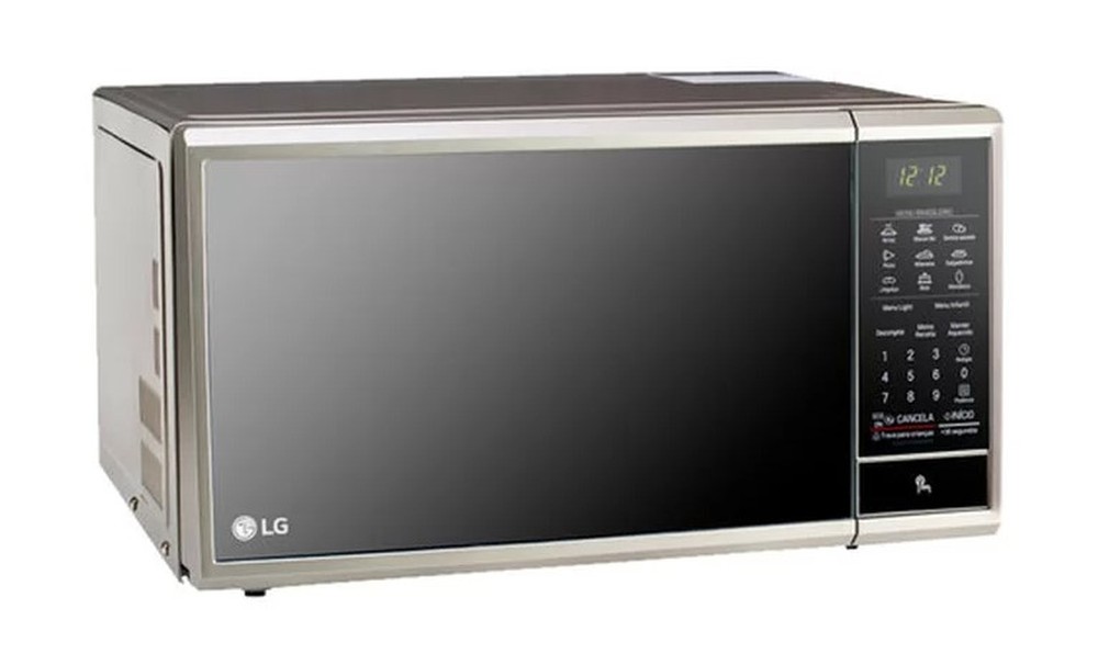 Forno Micro-ondas Easy Clean LG, 30 Litros, 800W, Prata - MS3095LR 220V