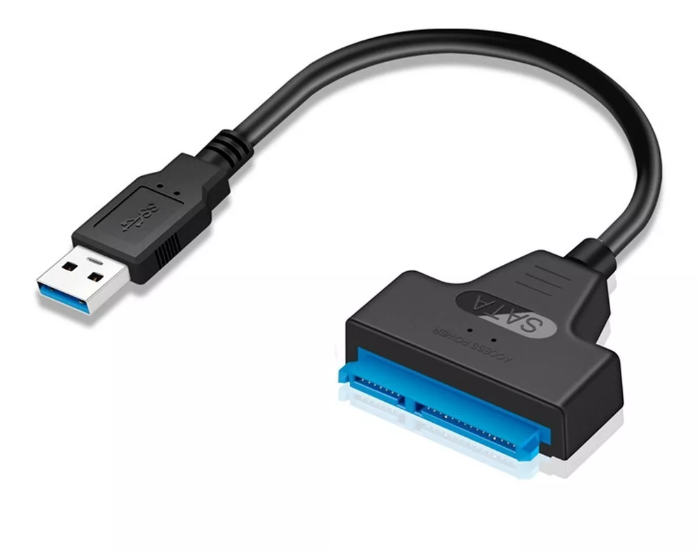 Cabo Usb 3.0 Sata 3 Para Usb - Para Ler Ssd/ Hd Disco Rígido