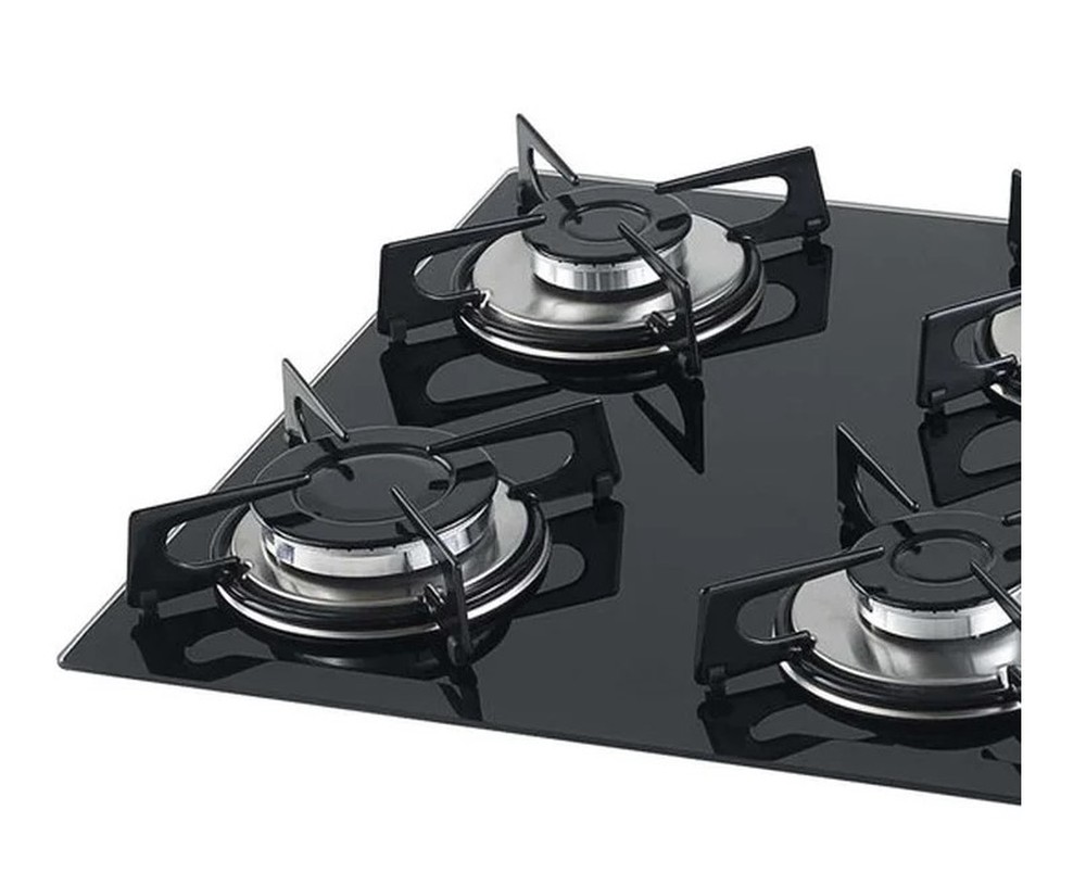 Cooktop a Gás 4 Bocas Fischer, Mesa de Vidro 220V