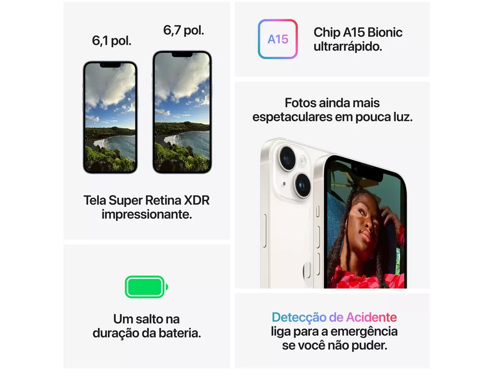 Apple iPhone 14 Plus 128GB Estelar 6,7” 12MP