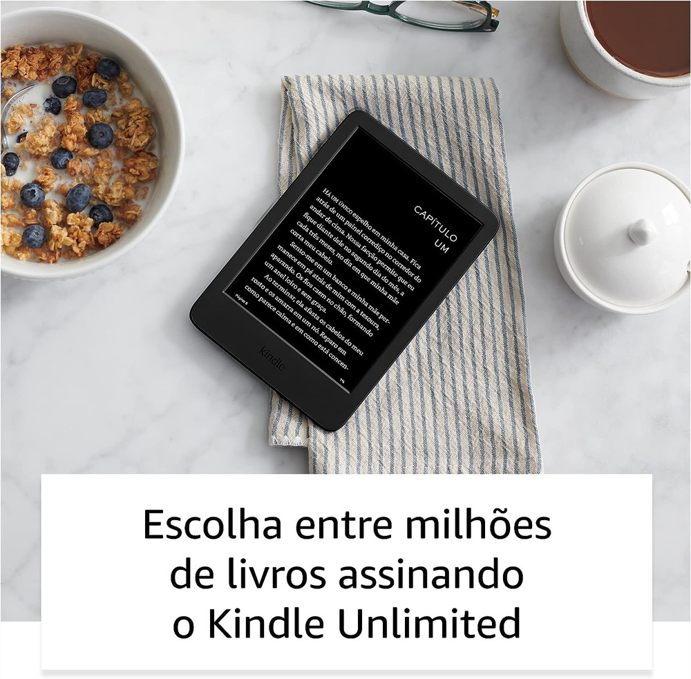 Kindle 11ª Geração, Mais leve, com resolução de 300 ppi e o dobro de armazenamento - Cor Preta