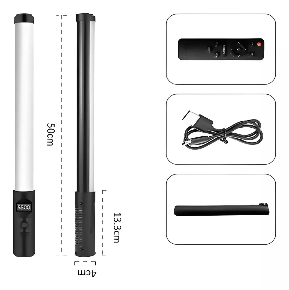 Bastão De Luz Preenchimento Rgb Fotográfico 