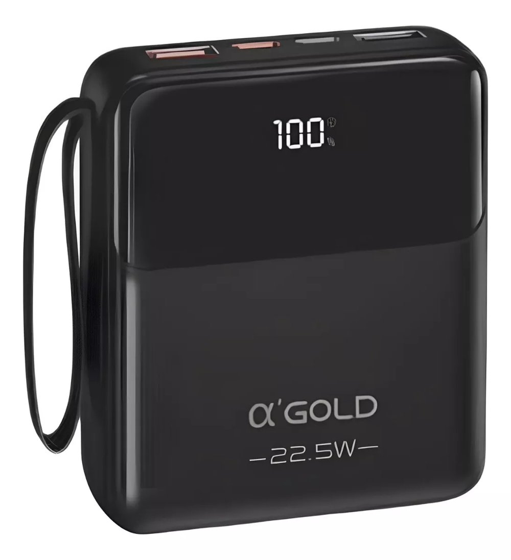 Carregador Portátil Power Bank 10000mah Turbo Android E Ios AGold BTE-48