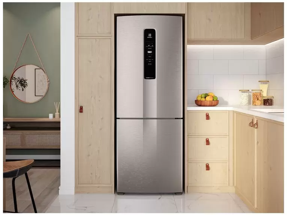 Geladeira/Refrigerador Electrolux Frost Free - Inverse Cinza 490L IB7S 220V