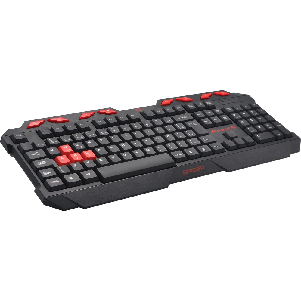 Teclado Gamer Fortrek Spider GK706 Preto/Vermelho